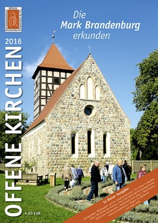 Vorderansicht der Broschüre Offene Kirchen 2016