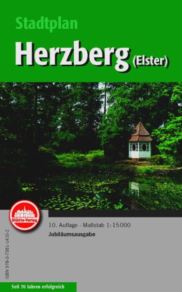 Vorderansicht des Stadtplanes von Herzberg (Elster)
