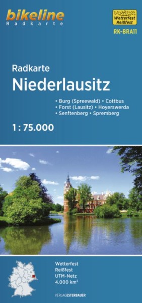 Radkarte Niederlausitz 1:75 000