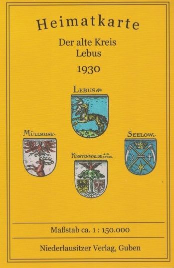 Der alte Kreis Lebus - Heimatkarte 1930