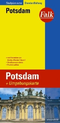 Vorderansicht des Falk-Stadtplans von Potsdam